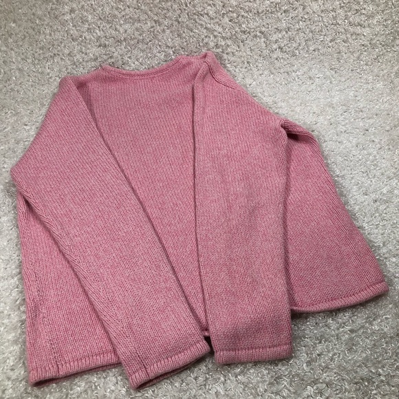 Pink Classic Knit Sweater 100% Cotton (RUNS SMALL, does NOT fit Large) - Picture 6 of 7